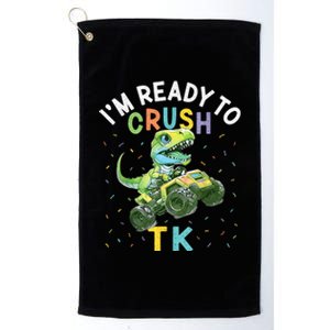 Im Ready To Crush TK Dinosaur Back To School TK Funny Platinum Collection Golf Towel