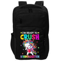 Im Ready To Crush Kindergarten Happy First Day Of School Impact Tech Backpack