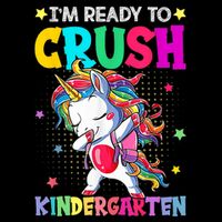 Im Ready To Crush Kindergarten Happy First Day Of School Impact Tech Backpack