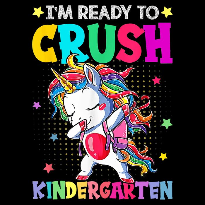 Im Ready To Crush Kindergarten Happy First Day Of School Impact Tech Backpack
