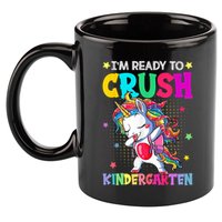 Im Ready To Crush Kindergarten Happy First Day Of School 11oz C Handle Ceramic Mug