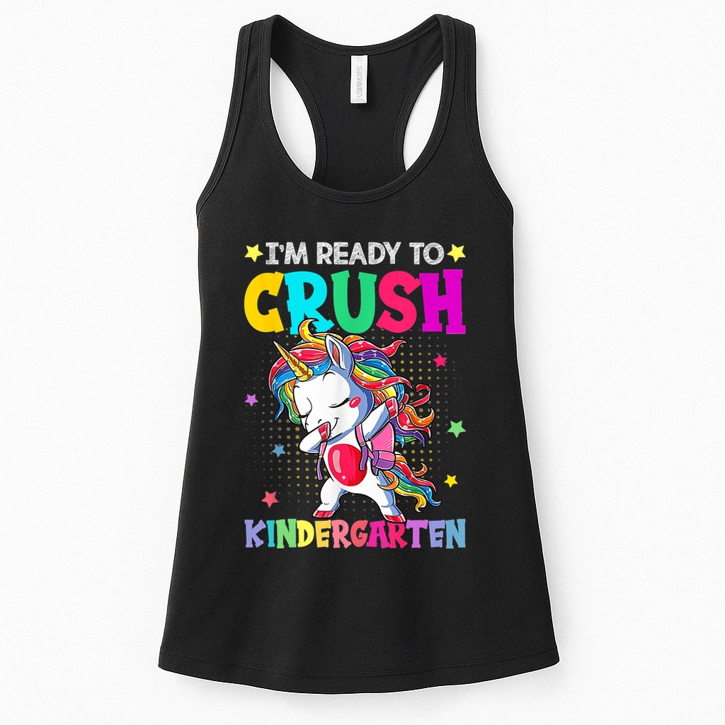 Im Ready To Crush Kindergarten Happy First Day Of School Womens Tank Top