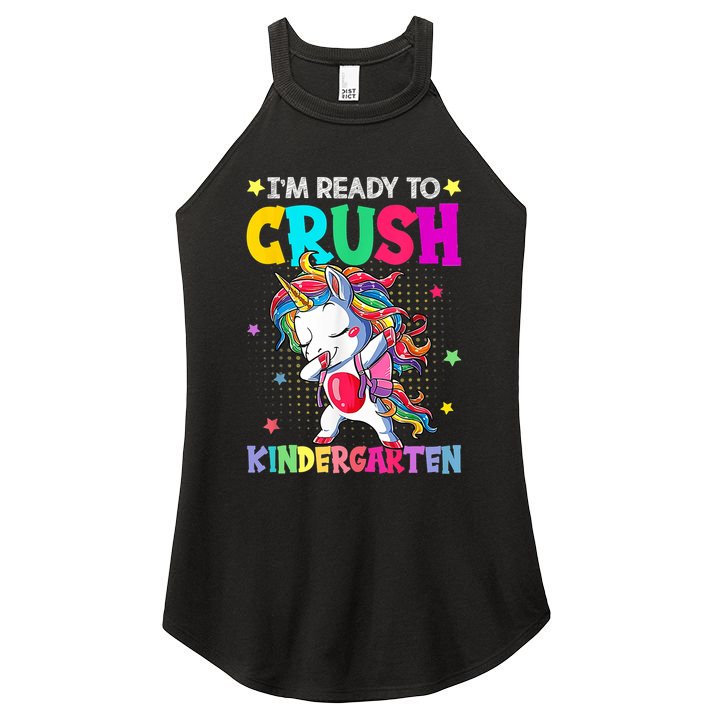 Im Ready To Crush Kindergarten Happy First Day Of School Women's Perfect Tri Rocker Tank