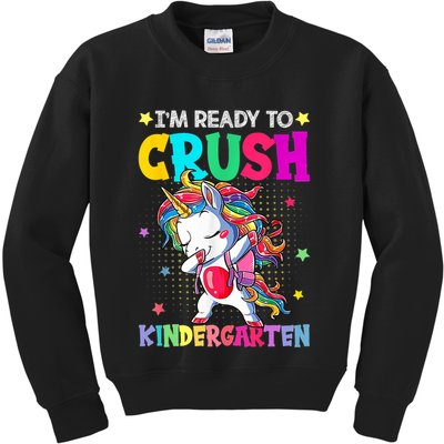 Im Ready To Crush Kindergarten Happy First Day Of School Kids Sweatshirt