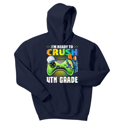 Im Ready To Crush 4th Grade Back To School Video Game Boy Kids Hoodie