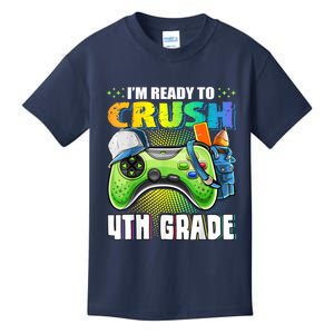 Im Ready To Crush 4th Grade Back To School Video Game Boy Kids T-Shirt