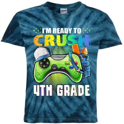 Im Ready To Crush 4th Grade Back To School Video Game Boy Kids Tie-Dye T-Shirt