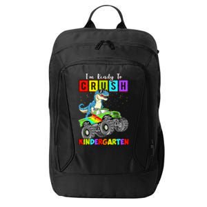 I'm Ready To Crush Kindergarten Dinosaur Back To School City Backpack