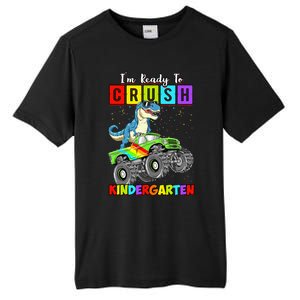 I'm Ready To Crush Kindergarten Dinosaur Back To School Tall Fusion ChromaSoft Performance T-Shirt