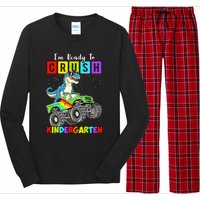 I'm Ready To Crush Kindergarten Dinosaur Back To School Long Sleeve Pajama Set