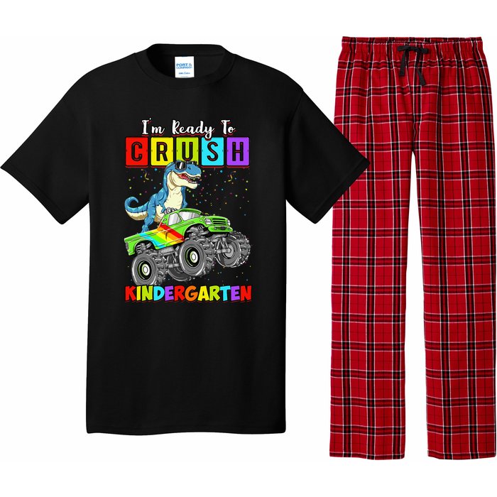 I'm Ready To Crush Kindergarten Dinosaur Back To School Pajama Set