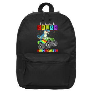 I'm Ready To Crush Kindergarten Dinosaur Back To School 16 in Basic Backpack