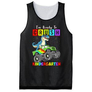 I'm Ready To Crush Kindergarten Dinosaur Back To School Mesh Reversible Basketball Jersey Tank