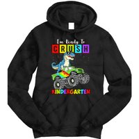 I'm Ready To Crush Kindergarten Dinosaur Back To School Tie Dye Hoodie