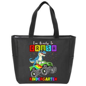 I'm Ready To Crush Kindergarten Dinosaur Back To School Zip Tote Bag