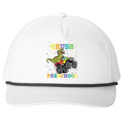 IM Ready To Crush Pre K Monster Truck Dinosaur T Rex Boy Snapback Five-Panel Rope Hat