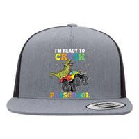 IM Ready To Crush Pre K Monster Truck Dinosaur T Rex Boy Flat Bill Trucker Hat