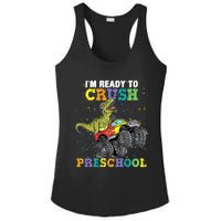 IM Ready To Crush Pre K Monster Truck Dinosaur T Rex Boy Ladies PosiCharge Competitor Racerback Tank