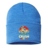 Im Ready To Crush PreK Retro Dinosaur Funny Back To School Gift Sustainable Knit Beanie