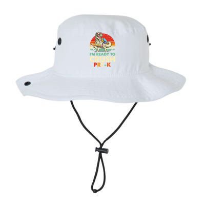 Im Ready To Crush PreK Retro Dinosaur Funny Back To School Gift Legacy Cool Fit Booney Bucket Hat