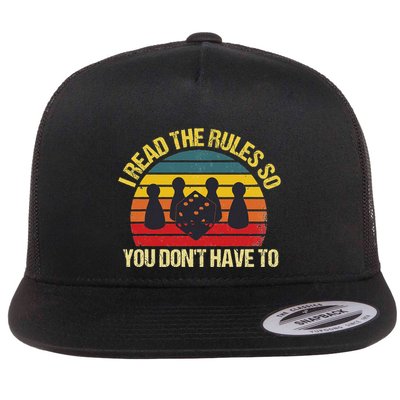 I Read The Rules So You DonT Have To Board Games Flat Bill Trucker Hat