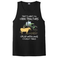 I Ride Tractors I Play With Cows And I Forget Things Farmer PosiCharge Competitor Tank