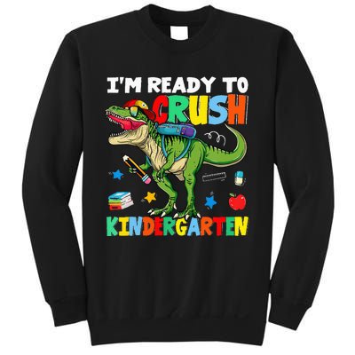 I'm Ready To Crush Kindergarten Back To School Dinosaur Sweatshirt