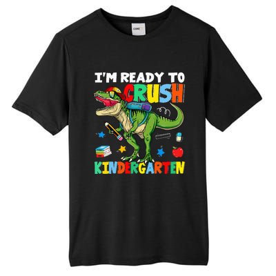 I'm Ready To Crush Kindergarten Back To School Dinosaur Tall Fusion ChromaSoft Performance T-Shirt