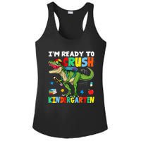 I'm Ready To Crush Kindergarten Back To School Dinosaur Ladies PosiCharge Competitor Racerback Tank