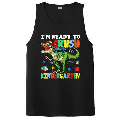 I'm Ready To Crush Kindergarten Back To School Dinosaur PosiCharge Competitor Tank