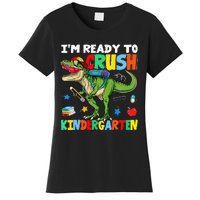 I'm Ready To Crush Kindergarten Back To School Dinosaur Women's T-Shirt