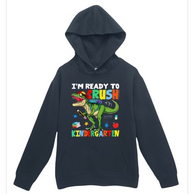 I'm Ready To Crush Kindergarten Back To School Dinosaur Urban Pullover Hoodie