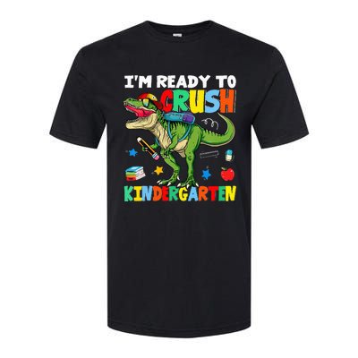 I'm Ready To Crush Kindergarten Back To School Dinosaur Softstyle CVC T-Shirt