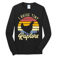 I Raise Tiny Raptors Vintage Chicken Mom Hen Tall Long Sleeve T-Shirt