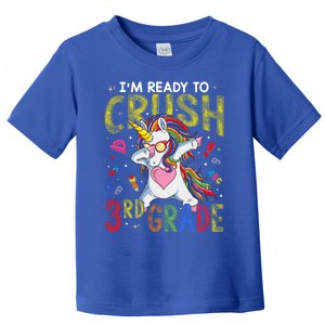 Im Ready To Crush 3Rd Grade Dabbing Unicorn Third Grade Great Gift Toddler T-Shirt