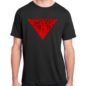 Inverted Red Triangle Watermelon Slice Adult ChromaSoft Performance T-Shirt