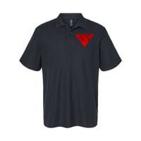 Inverted Red Triangle Watermelon Slice Softstyle Adult Sport Polo