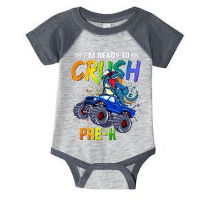 I'm Ready To Crush PreK Dinosaur Back To School Infant Baby Jersey Bodysuit