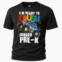 Im Ready To Crush Junior Pre K Shark Monster Truck Performance Shirt
