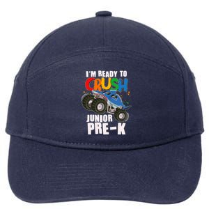 Im Ready To Crush Junior Pre K Shark Monster Truck 7-Panel Snapback Hat