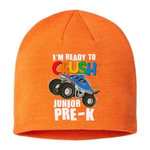 Im Ready To Crush Junior Pre K Shark Monster Truck Sustainable Beanie