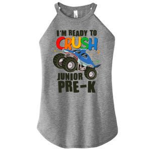 Im Ready To Crush Junior Pre K Shark Monster Truck Women's Perfect Tri Rocker Tank