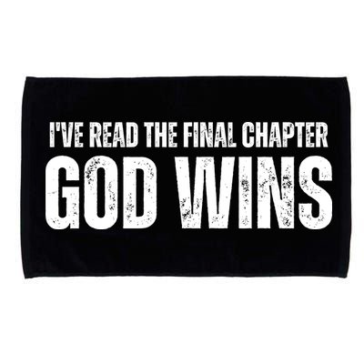 I've Read The Final Chapter God Wins Microfiber Hand Towel