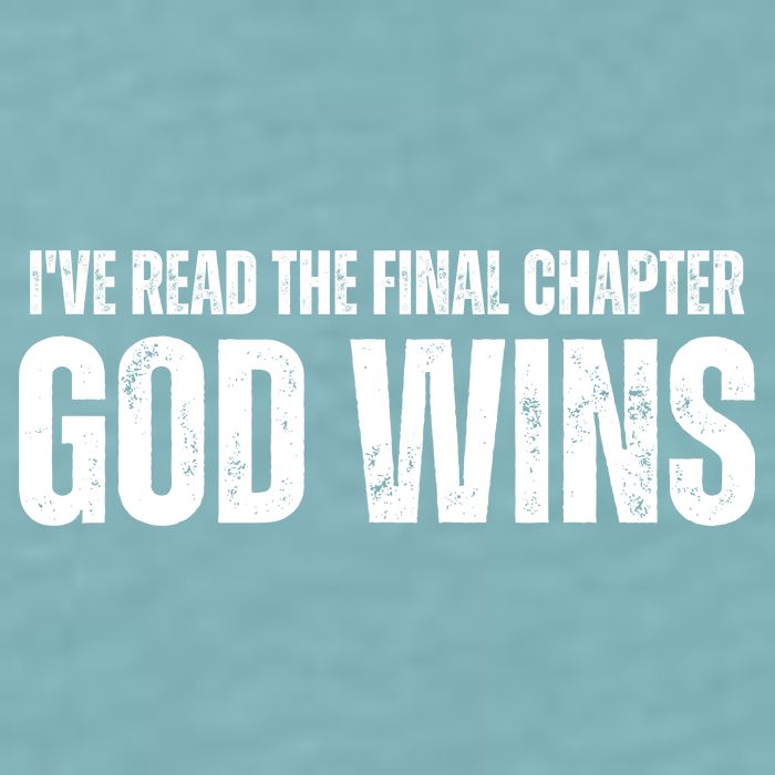 I've Read The Final Chapter God Wins Sueded Cloud Jersey T-Shirt