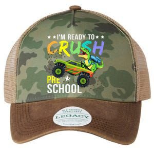 I'm Ready to Crush Kindergarten Dinosaur Back to School Legacy Tie Dye Trucker Hat