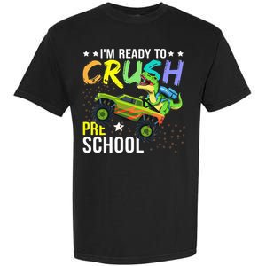 I'm Ready to Crush Kindergarten Dinosaur Back to School Garment-Dyed Heavyweight T-Shirt