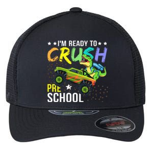 I'm Ready to Crush Kindergarten Dinosaur Back to School Flexfit Unipanel Trucker Cap