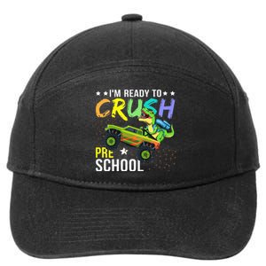 I'm Ready to Crush Kindergarten Dinosaur Back to School 7-Panel Snapback Hat