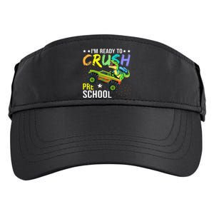 I'm Ready to Crush Kindergarten Dinosaur Back to School Adult Drive Performance Visor