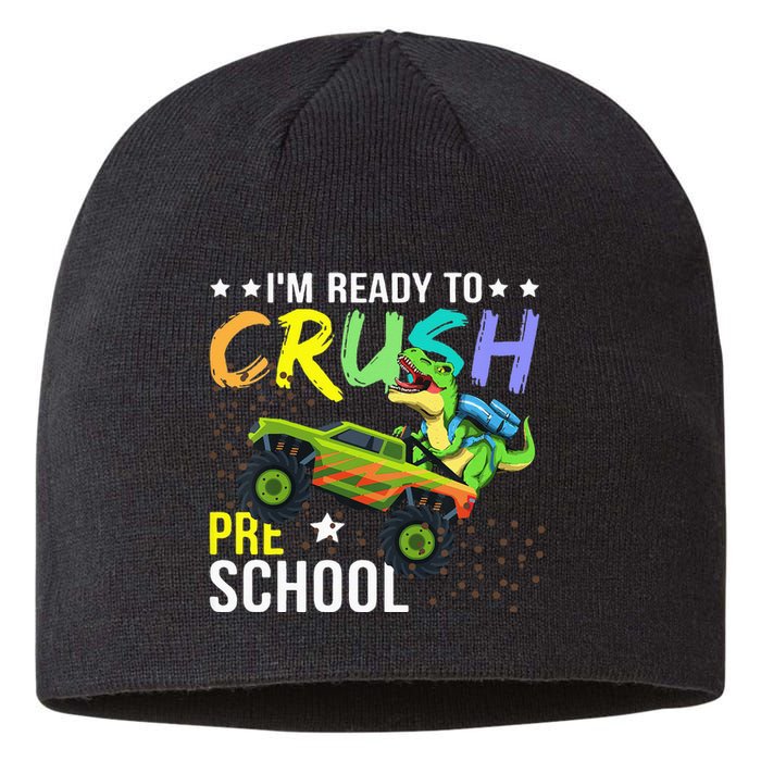 I'm Ready to Crush Kindergarten Dinosaur Back to School Sustainable Beanie